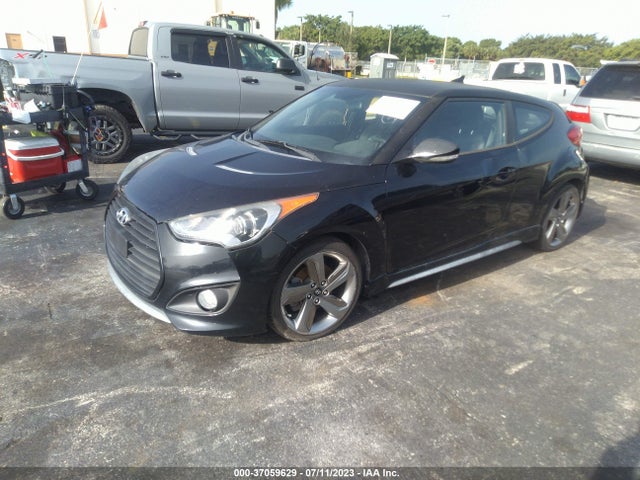 2013 HYUNDAI VELOSTER TURBO W/BLACK INT VIN: KMHTC6AE7DU124021