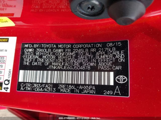 JTNKARJE6GJ504878 Scion IM