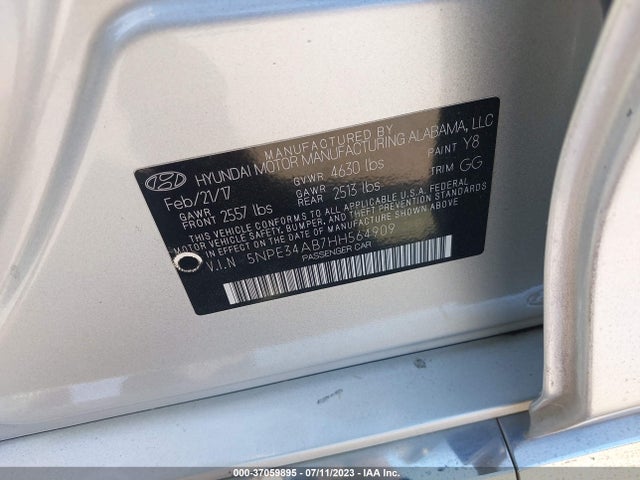 Hyundai Sonata Sport 2017 5NPE34AB7HH564909 Image 14