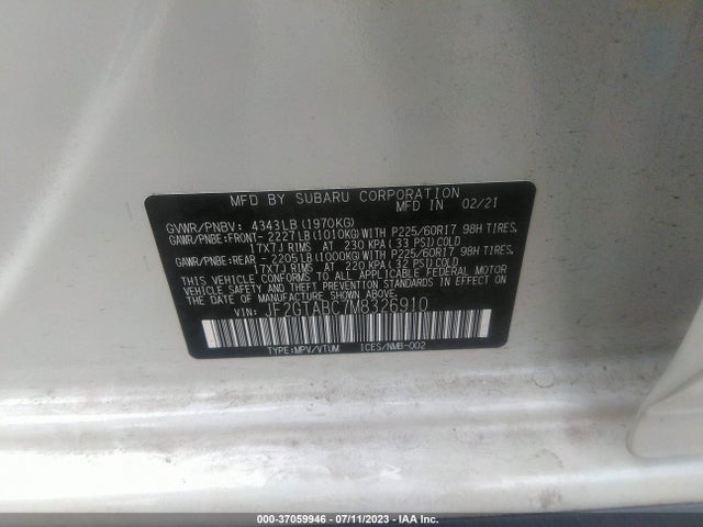 JF2GTABC7M8326910 Subaru Crosstrek