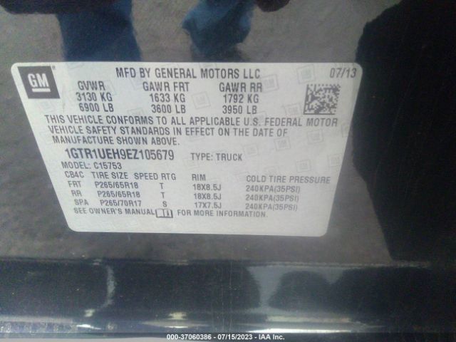 1GTR1UEH9EZ105679 GMC Sierra 1500 Sle
