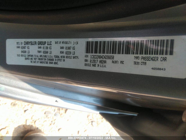 Dodge AVENGER SE 2014 1C3CDZAB4EN226658 Image 9