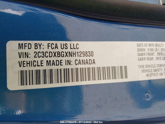 Dodge Charger Sxt 2022 2C3CDXBGXNH129830 Image 9