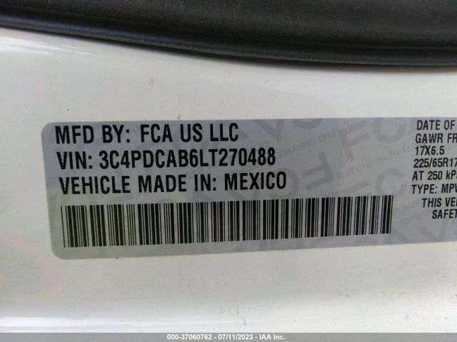 Dodge Journey Se Value 2020 3C4PDCAB6LT270488 Image 9