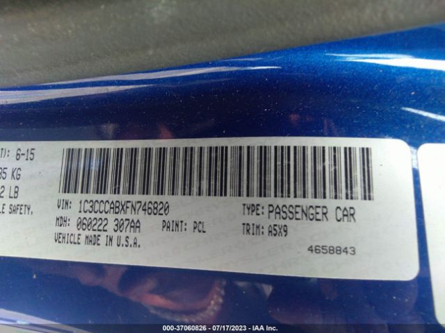 1C3CCCABXFN746820 Chrysler 200 Limited