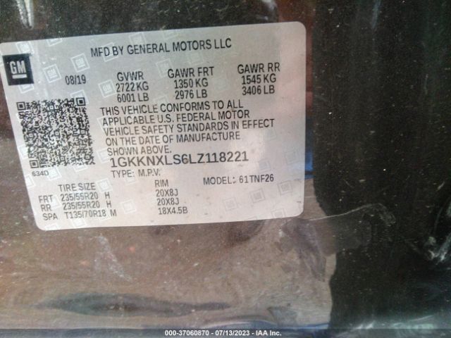 1GKKNXLS6LZ118221 GMC Acadia Denali