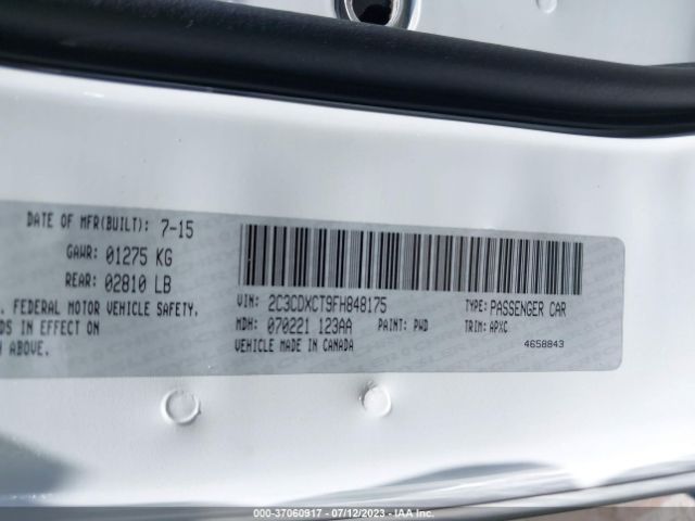 2C3CDXCT9FH848175 Dodge Charger Rt