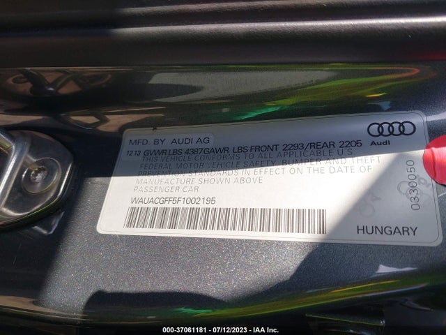 WAUACGFF5F1002195 Audi A3 1.8t Premium