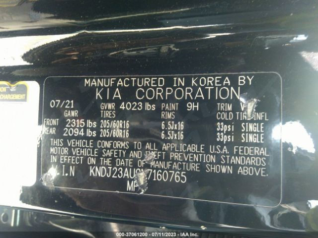 KNDJ23AU9N7160765 KIA SOUL LX