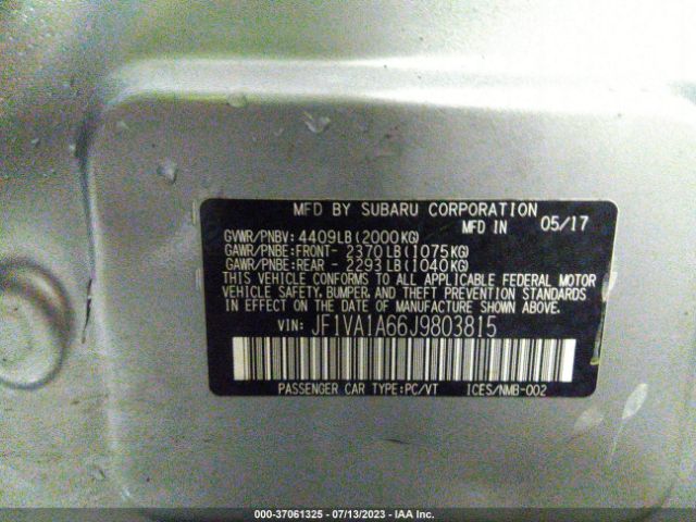 JF1VA1A66J9803815 Subaru WRX