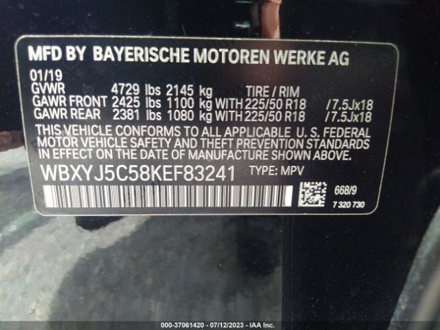WBXYJ5C58KEF83241 BMW X2 Xdrive28i