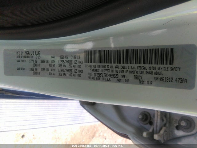 1C6SRFLT2KN909829 RAM 1500 Rebel