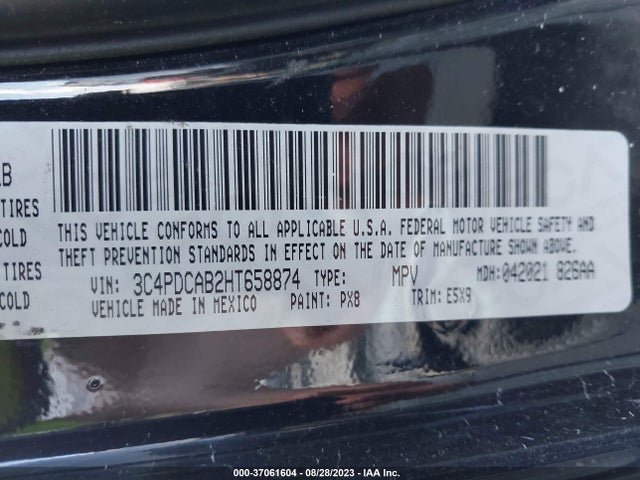 Dodge JOURNEY SE 2017 3C4PDCAB2HT658874 Image 9