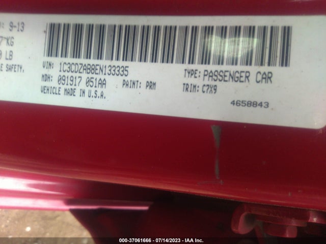 Dodge AVENGER SE 2014 1C3CDZAB8EN133335 Image 9