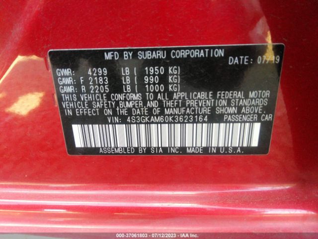 4S3GKAM60K3623164 Subaru Impreza Sport