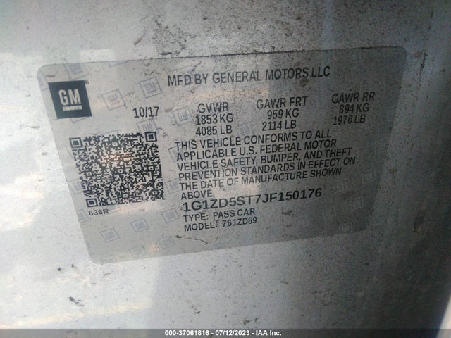 Chevrolet MALIBU LT 2018 1G1ZD5ST7JF150176 Image 9