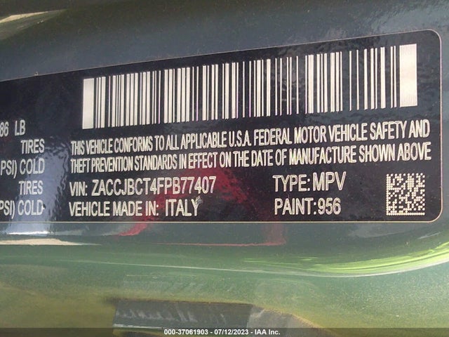 ZACCJBCT4FPB77407 Jeep Renegade Trailhawk