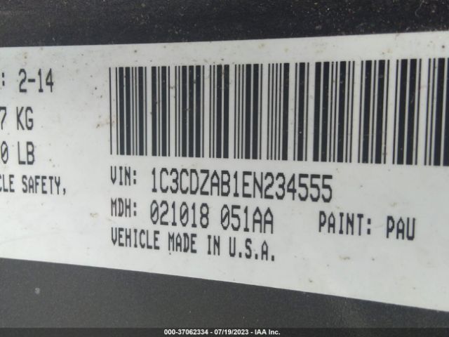 1C3CDZAB1EN234555 Dodge AVENGER SE