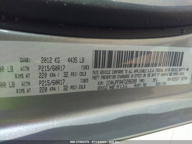Jeep Patriot Latitude 2015 1C4NJPFB4FD296209 Image 9