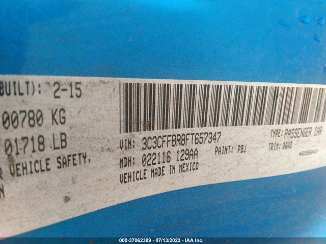 2015 FIAT 500 3C3CFFBR8FT657347 Photo 8