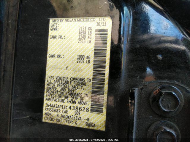 1N4AA5AP1EC438628 Nissan Maxima 3.5 S