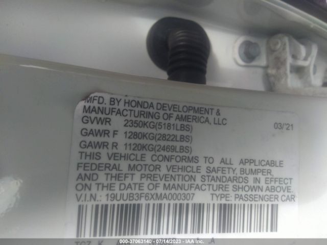 19UUB5F58MA017299 Acura Tlx W/a-spec Package