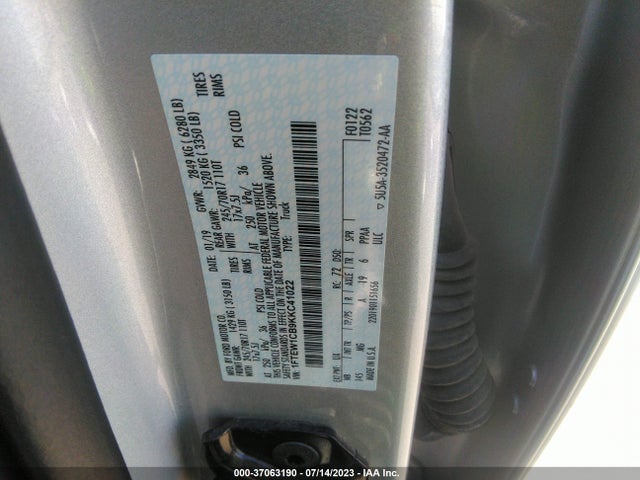 Ford F-150 Xlt 2019 1FTEW1CB9KKC41022 Image 9