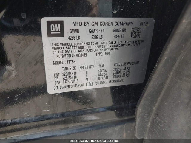 Chevrolet Trailblazer Rs 2022 KL79MTSL4NB033449 Image 9