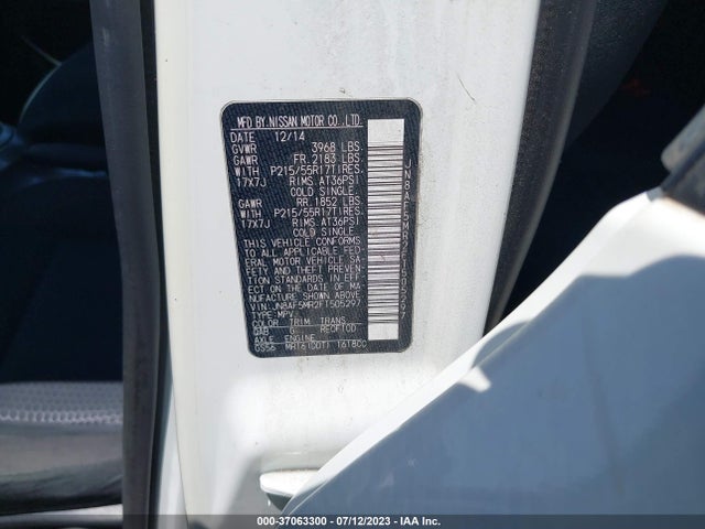 Nissan Juke Sv 2015 JN8AF5MR2FT505297 Image 9