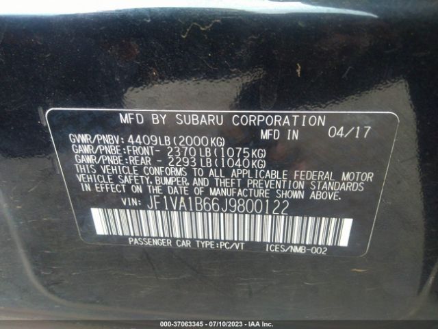 JF1VA1B66J9800122 Subaru Wrx Premium
