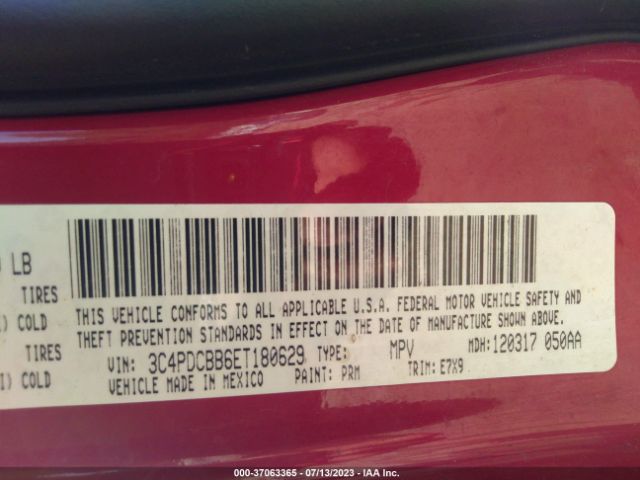 3C4PDCBB6ET180629 Dodge Journey Sxt