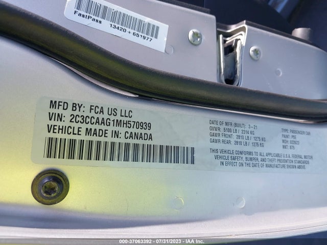 Chrysler 300 Touring 2021 2C3CCAAG1MH570939 Image 9