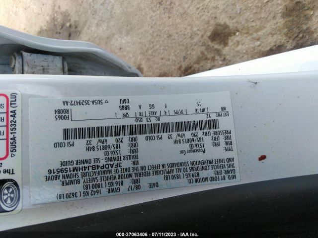 3FADP4BJ4HM159516 Ford FIESTA SE