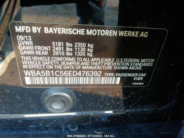 WBA5B1C56ED476392 BMW 5 Series 535i
