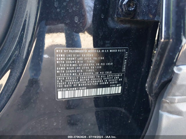 3VV3B7AX6NM119480 Volkswagen TIGUAN SE