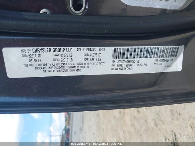 2C3CCAAG6EH105106 Chrysler 300