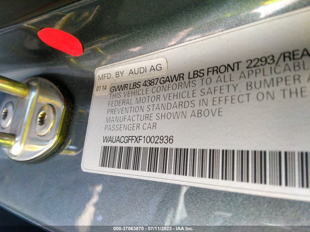WAUACGFFXF1002936 Audi A3 1.8t Premium
