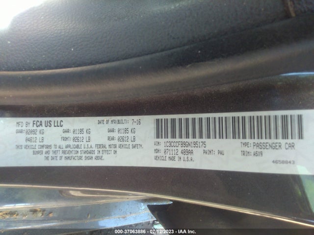 1C3CCCFB9GN195175 Chrysler 200 Touring