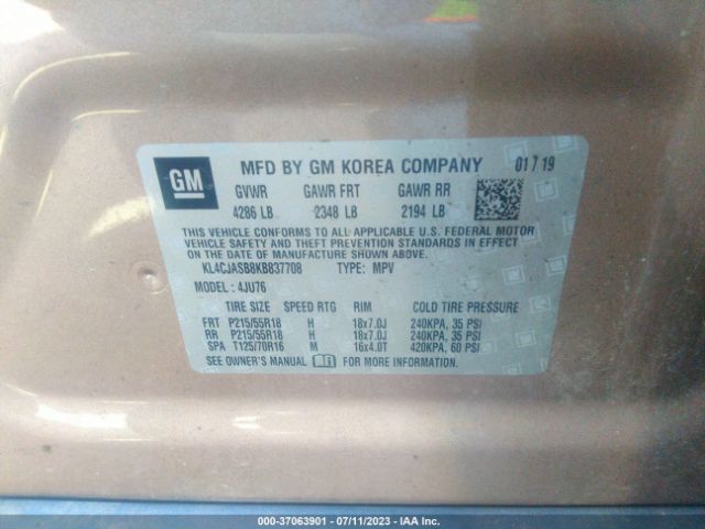 KL4CJASB8KB837708 Buick Encore Preferred