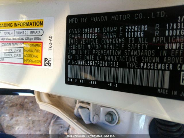 JHMFL5G47PX001332 Honda CIVIC TYPE R