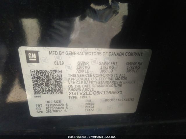 2GTV2LEC5K1165571 GMC SIERRA 1500 LIMITED