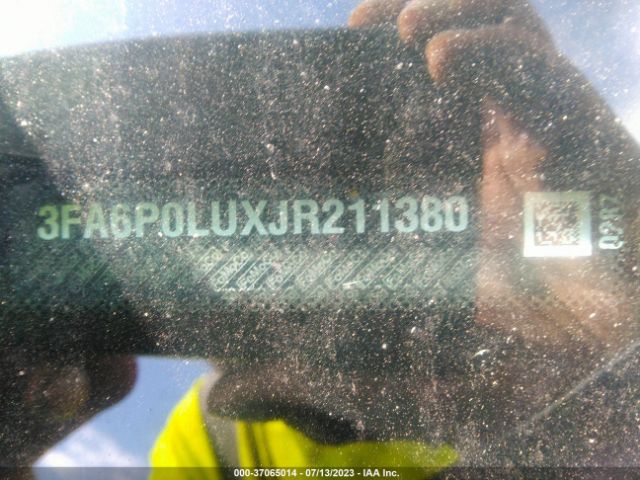 3FA6P0LUXJR211380 Ford Fusion Hybrid Se