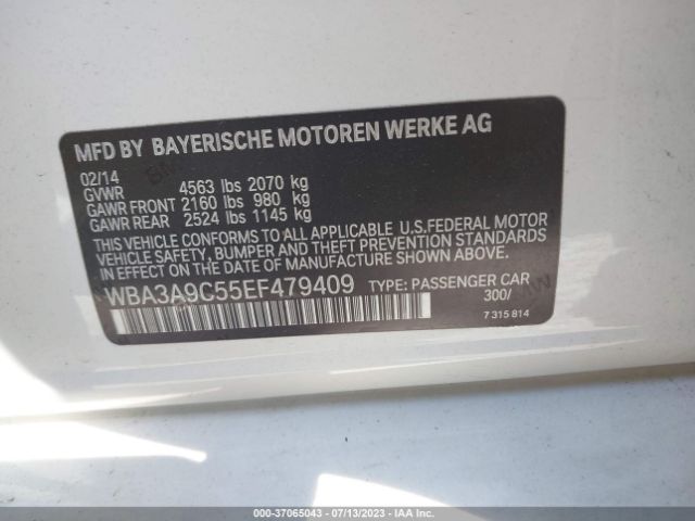 WBA3A9C55EF479409 BMW 3 Series 335i