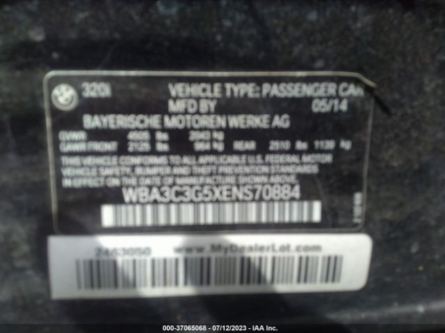 WBA3C3G5XENS70884 BMW 3 Series 320i Xdrive