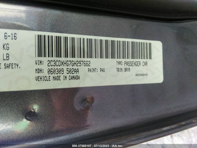 2C3CDXHG7GH297662 Dodge Charger Sxt