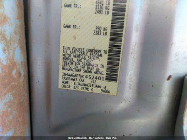 1N4AA6AP7HC452401 Nissan MAXIMA SL