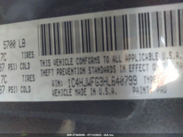 1C4HJWFG3HL640799 Jeep Wrangler Unlimited Rubicon