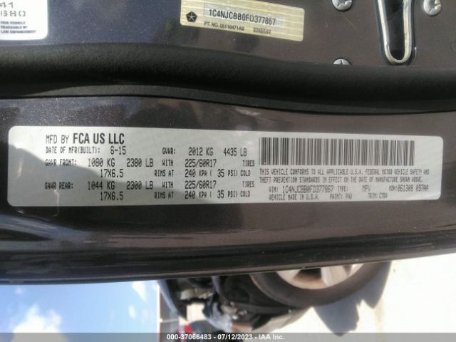 1C4NJCBB0FD377867 Jeep Compass Sport