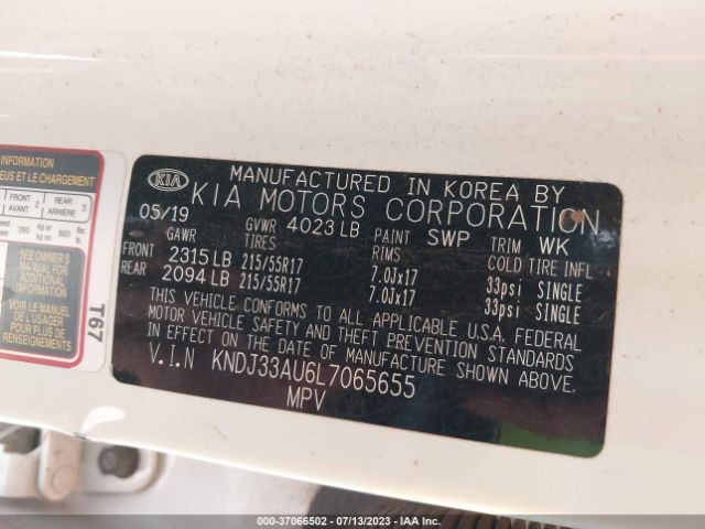 KNDJ33AU6L7065655 KIA SOUL EX