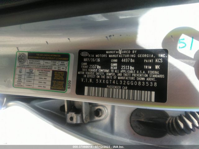 KIA Optima Lx 2016 5XXGT4L32GG083538 Image 10